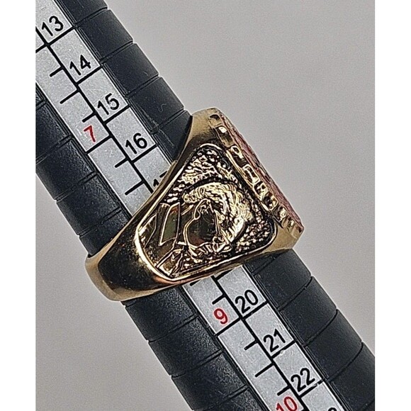 Birth of The Amazing Spider-Man by Stan Lee  Gold Tone Ring 1997 Marvel Size 7.5 - Picture 6 of 9